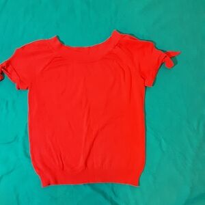 Joseph Vibrant Red Short Sleeve Top